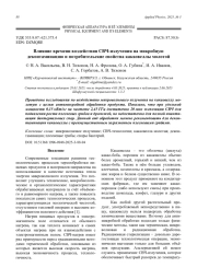 Влияние времени воздействия СВЧ-излучения на микробную деконтаминацию и потребительские свойства какаовеллы молотой