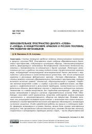 ОБРАЗОВАТЕЛЬНОЕ ПРОСТРАНСТВО ДИАЛОГА "СЛОВА" И "СЕРДЦА" В КОНЦЕПТОСФЕРЕ АРАБСКИХ И РУССКИХ ПОСЛОВИЦ ПРИ РАЗВИТИИ МЕТАНАВЫКОВ