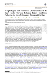 Morphological and Functional Characteristics of the Heart under Chronic Ischemic Injury Conditions Following the Use of Allogeneic Biomaterial in Rats