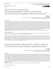 Достаточно ли ресурсов для формирования нового разворота отечественной газовой отрасли на Восток?