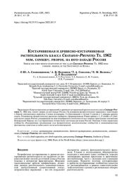 Кустарниковая и древесно-кустарниковая растительность класса Crataego-Prunetea Tx. 1962 nom. conserv. propos. на юго-западе России