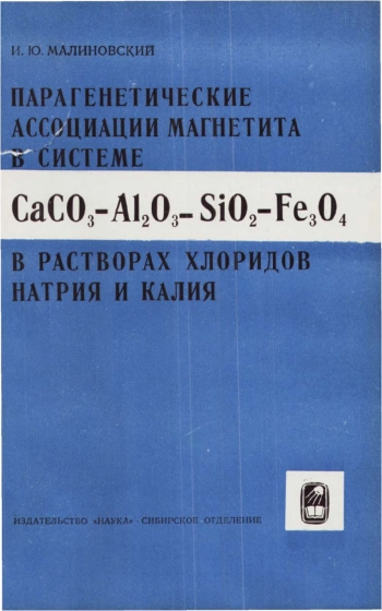 Парагенетические ассоциации магнетита в системе CaCO3-Al2O3-SiO2-Fe3O4 в растворах хлоридов натрия и калия